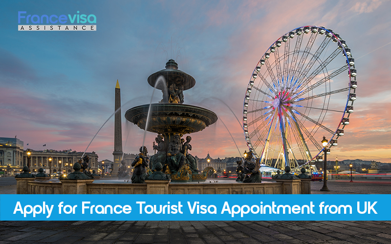 France tourist visa from UK